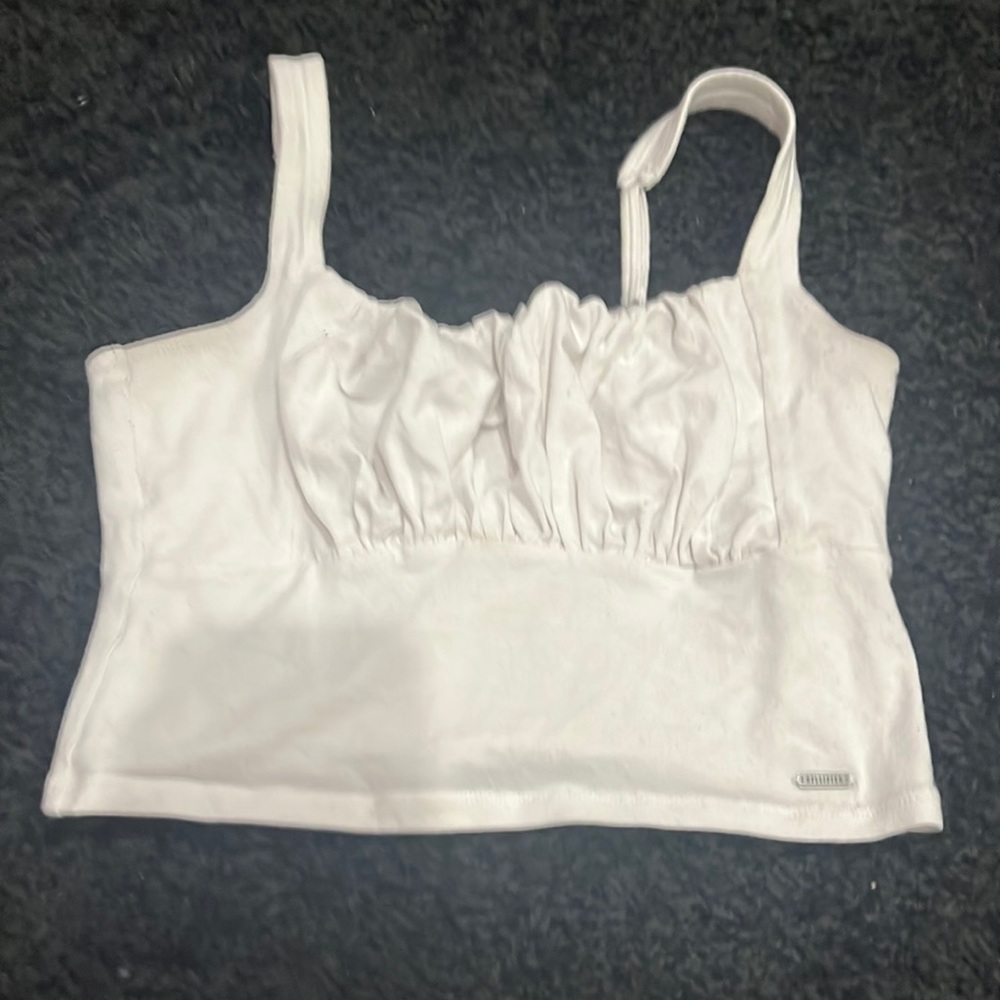 Hollister white tank XS
